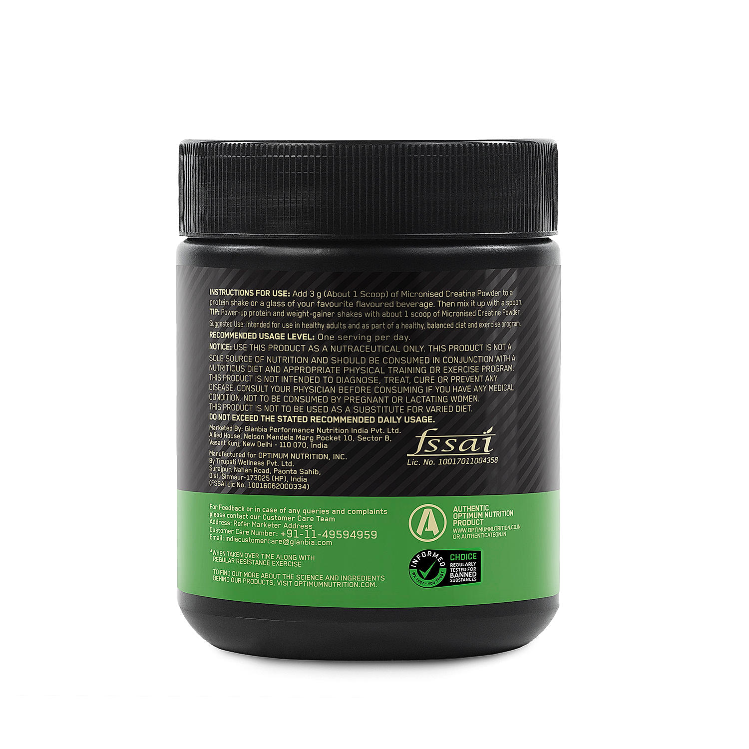 Micronized Creatine Powder | Unflavoured | 100 g + Multivitamin for MEN- 60 Tablets