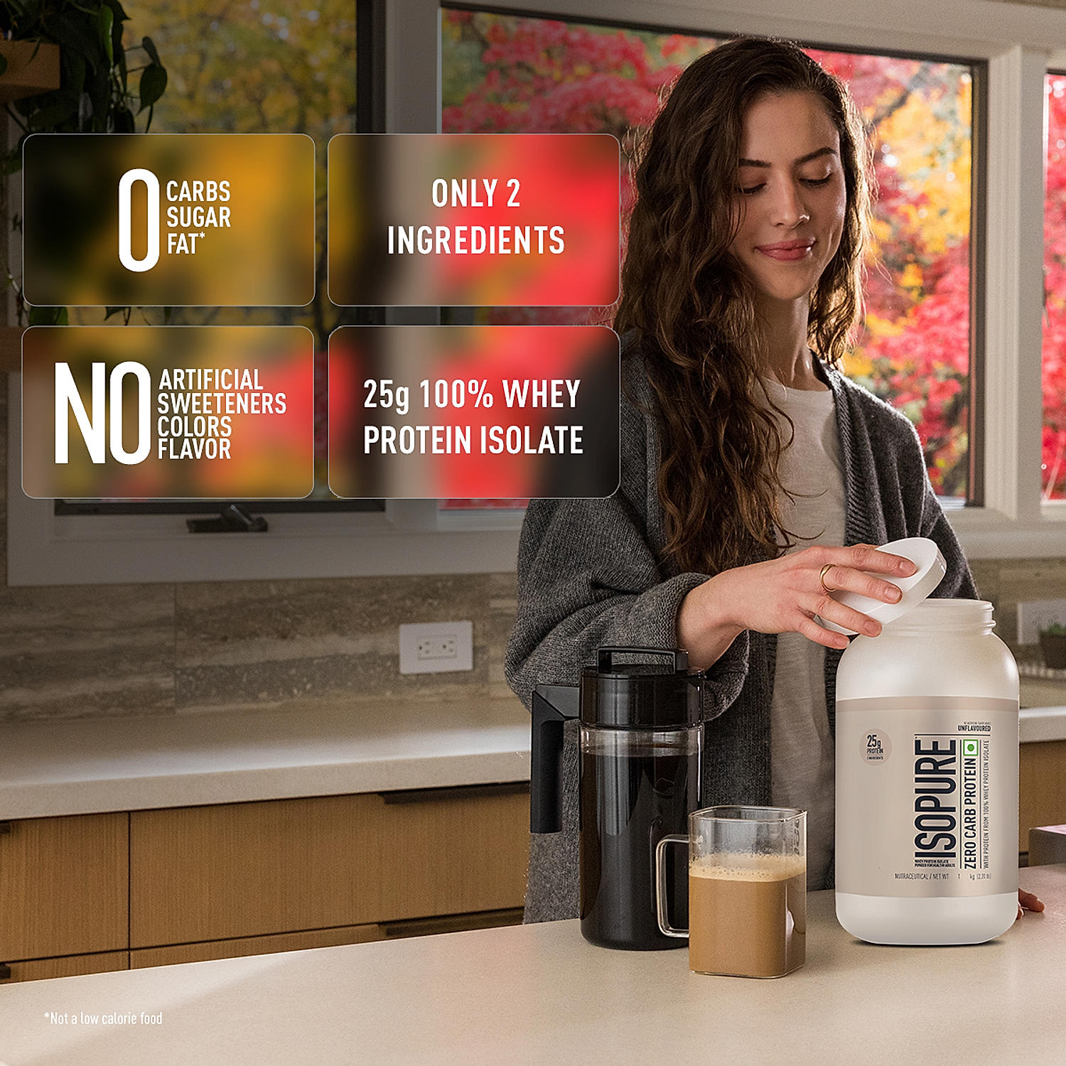 Isopure Unflavored 1 kg + Isopure 100% Creatine Monohydrate Micronized, 250g- 83 servings + FREE Isopure Shaker