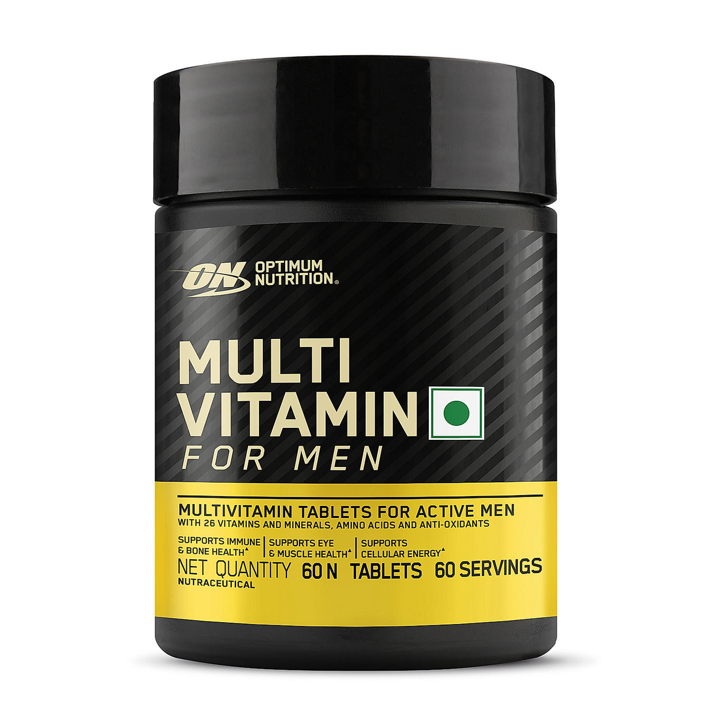 MultiGains - Gold Standard 100% Whey Protein Powder | Double Rich Chocolate | 1.7 kg + Micronized Creatine Powder | Unflavoured| 100 g + Multivitamin for MEN- 60 Tablets + FREE Gallon Bottle