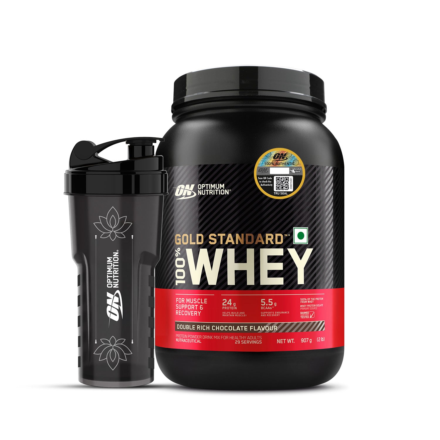 Gold Standard 100% Whey Protein | 907 g (2 lbs) | Double Rich Chocolate