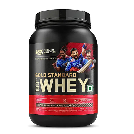 Gold Standard 100% Whey | 2 lbs | Double Rich Chocolate + Optimum Nutrition (ON) Gold Standard Pre-Workout- 142.5g/15 single serve packs (Fruit Punch Flavor) + FREE Optimum Nutrition Shaker Gold Standard 100% Whey | 2 lbs | Double Rich Chocolate + Optimum Nutrition (ON) Gold Standard Pre-Workout- 142.5g/15 single serve packs (Fruit Punch Flavor) + FREE Optimum Nutrition Shaker