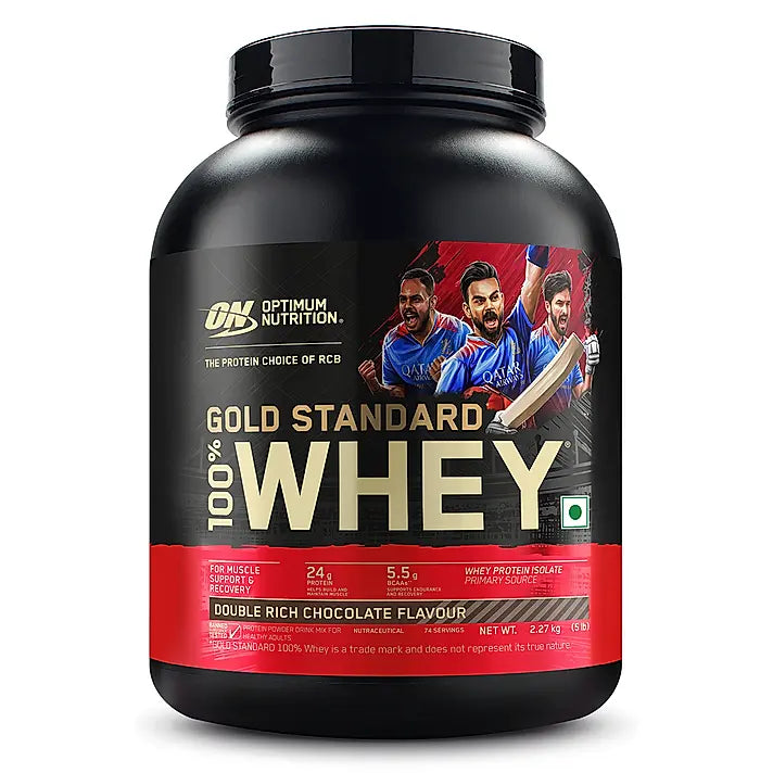 Gold Standard 100% Whey Protein Powder | Double Rich Chocolate | 5 lbs