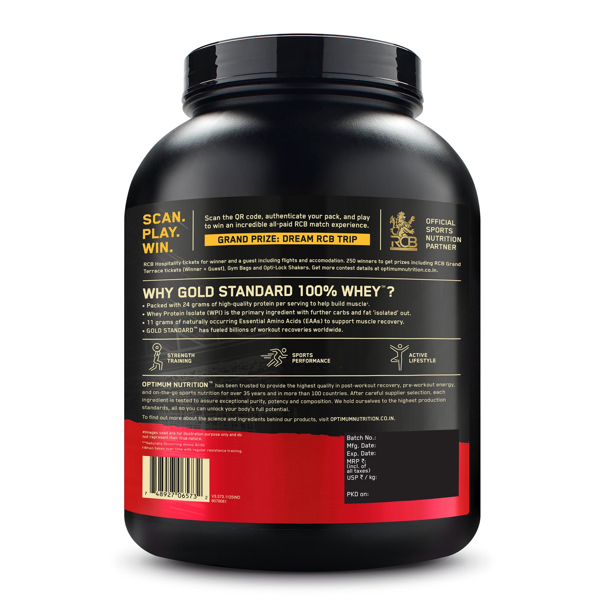 Gold Standard 100% Whey Protein Powder | Double Rich Chocolate | 5 lbs