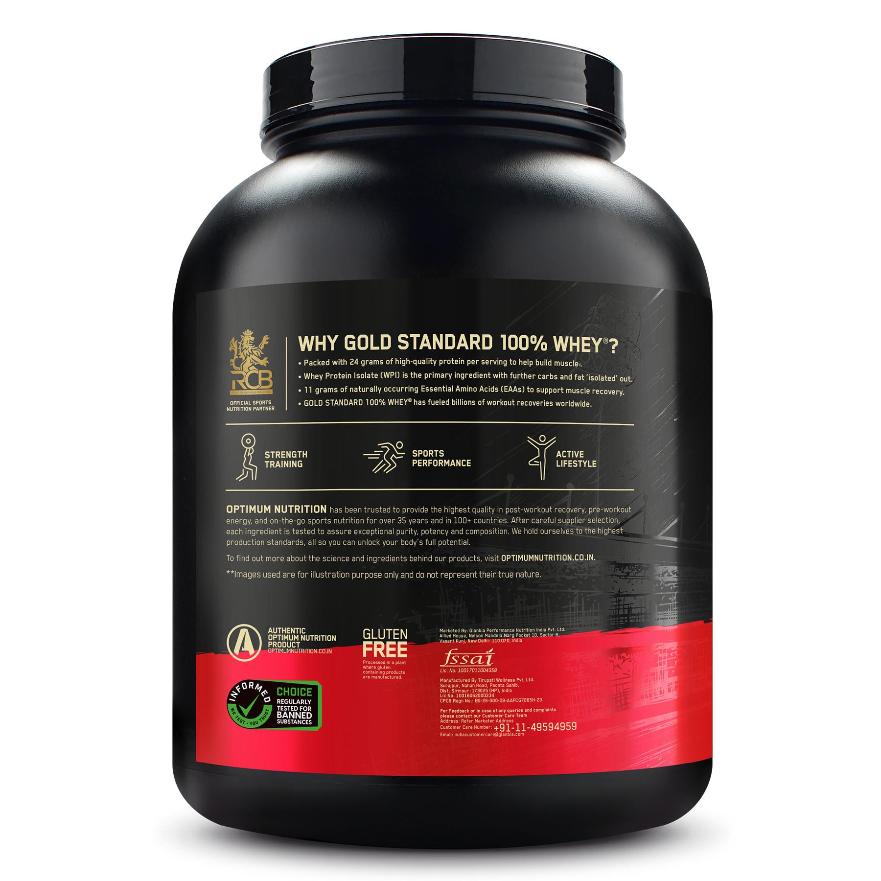 Gold Standard 100% Whey Protein Powder | Double Rich Chocolate | 5 lbs