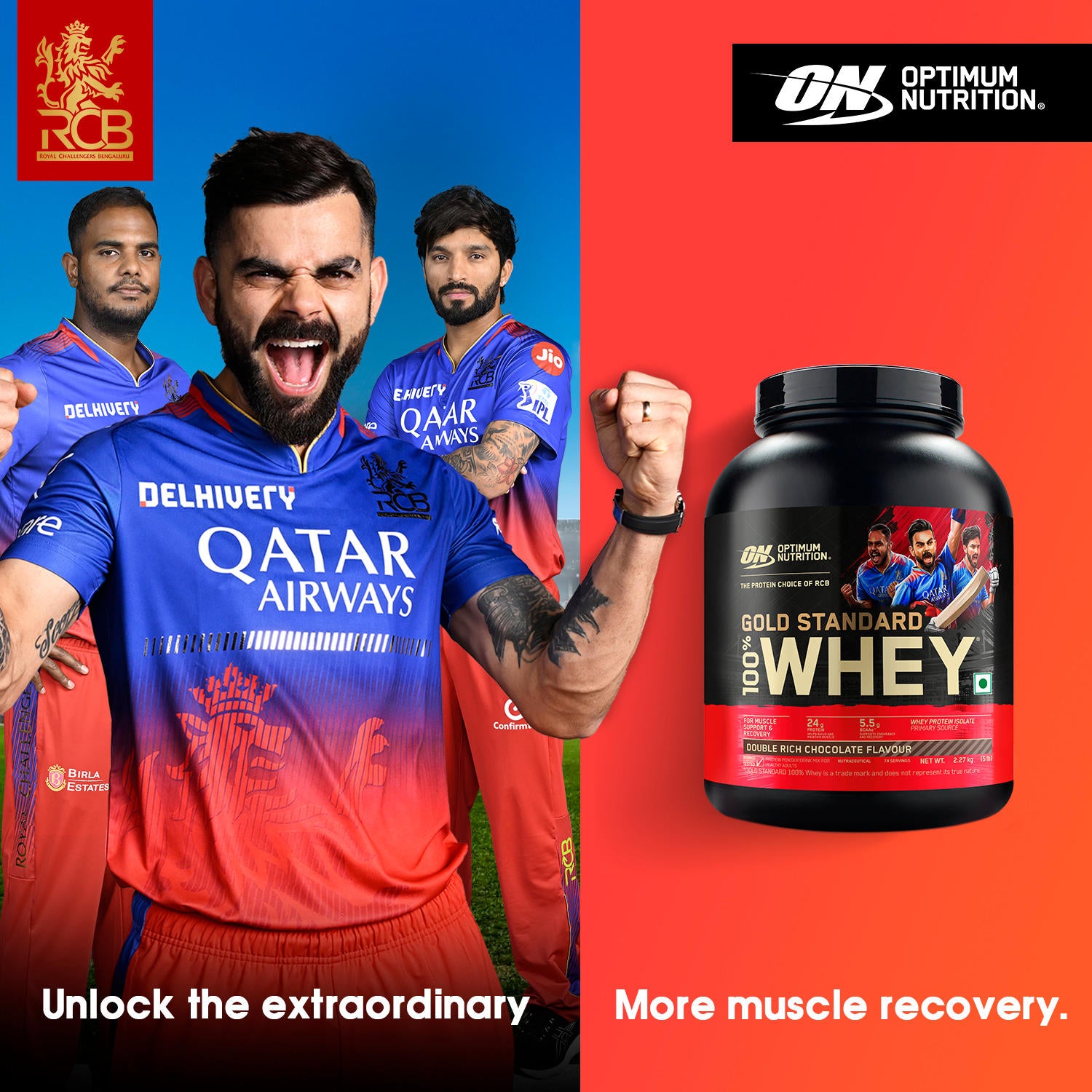 Gold Standard 100% Whey Protein Powder | Double Rich Chocolate | 5 lbs