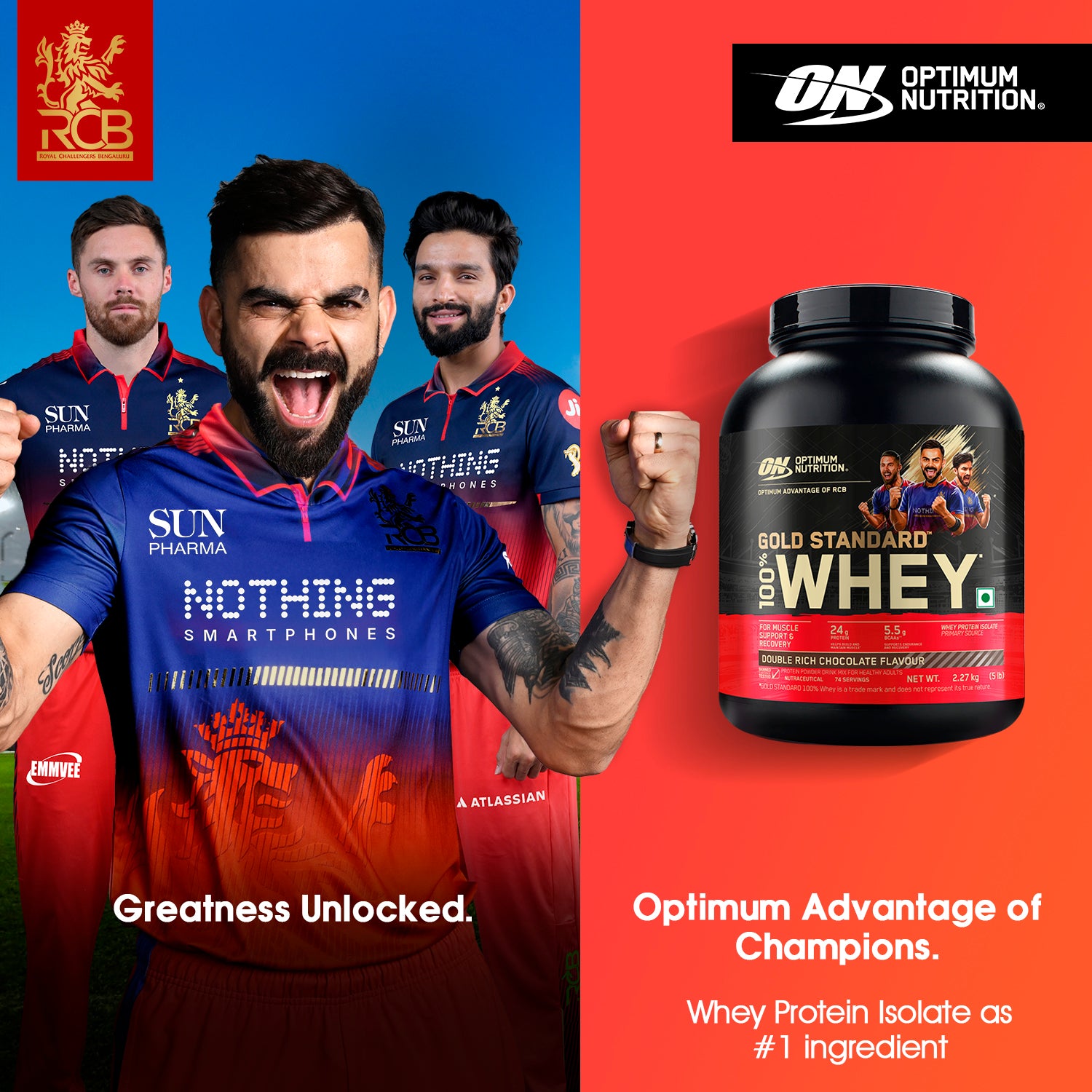 Gold Standard 100% Whey 5 Lbs Double Rich Chocolate + Pre Workout Green Apple