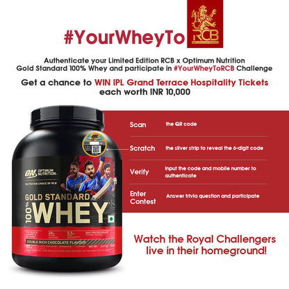 Gold Standard 100% Whey Protein Powder | Double Rich Chocolate | 5 lbs