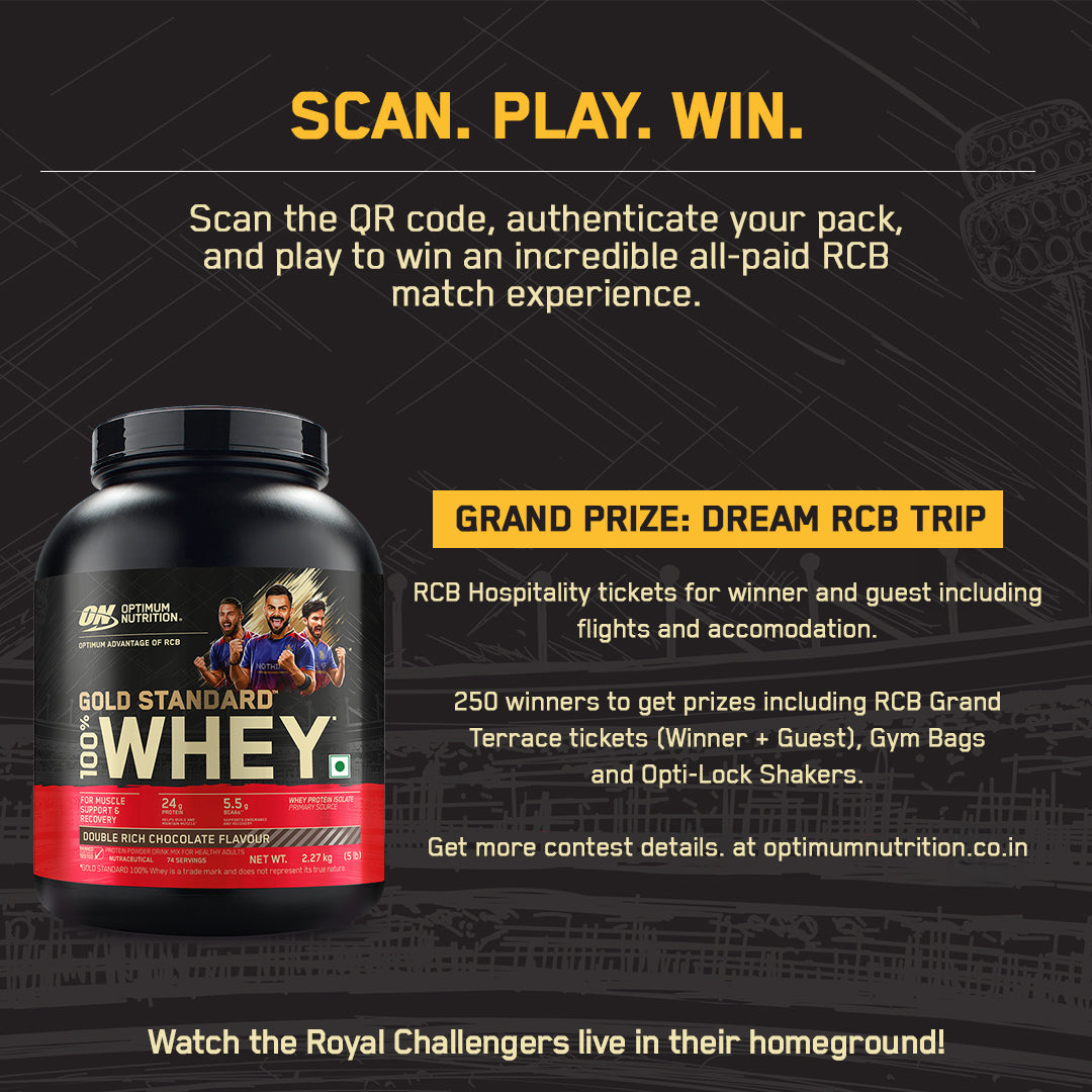 Gold Standard 100% Whey Protein Powder | Double Rich Chocolate | 5 lbs