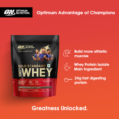 Gold Standard 100% Whey Protein Powder | Double Rich Chocolate | 1 lbs