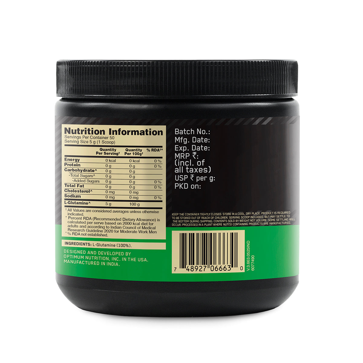 Glutamine Powder | Unflavoured | 250 g