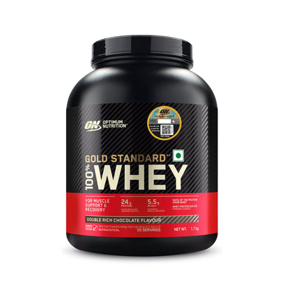 Gold Standard 100% Whey Protein Powder | Double Rich Chocolate | 1.7 kg