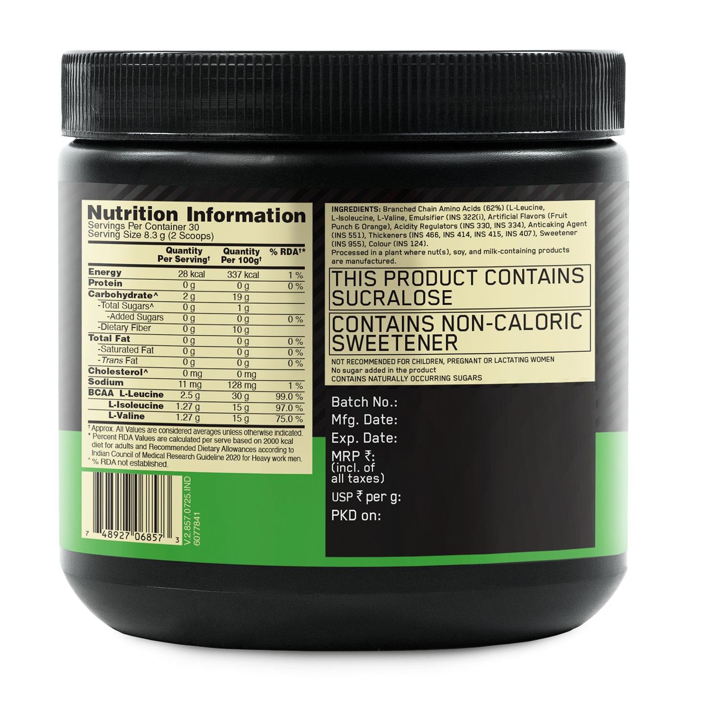 BCAA 5000 Powder | Fruit Punch | 250 g