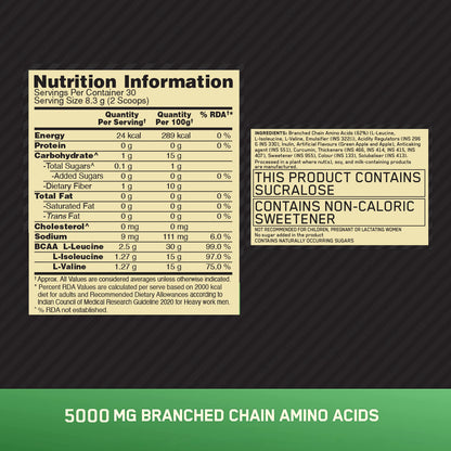 BCAA 5000 Powder | Green Apple | 250 g