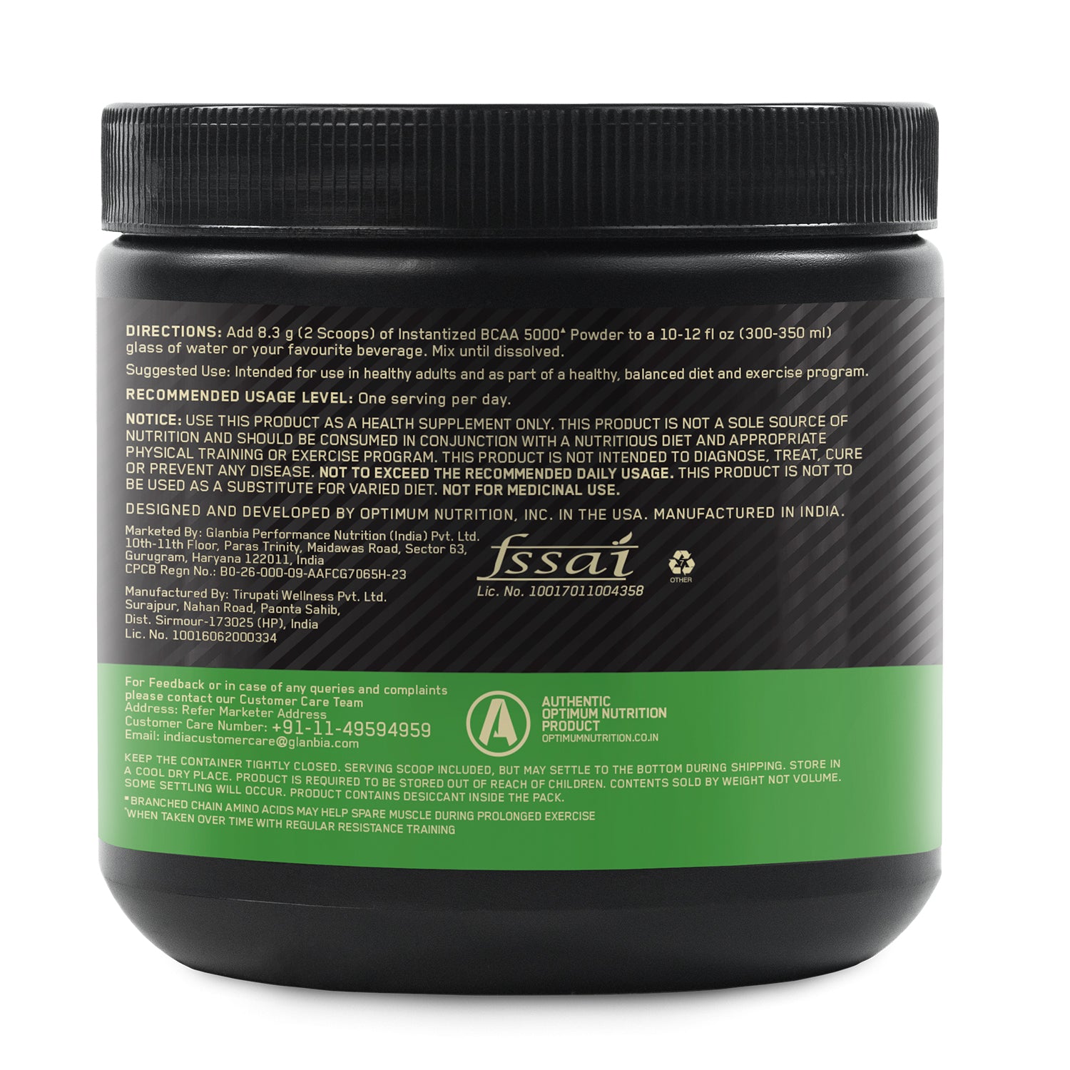 BCAA 5000 Powder | Green Apple | 250 g