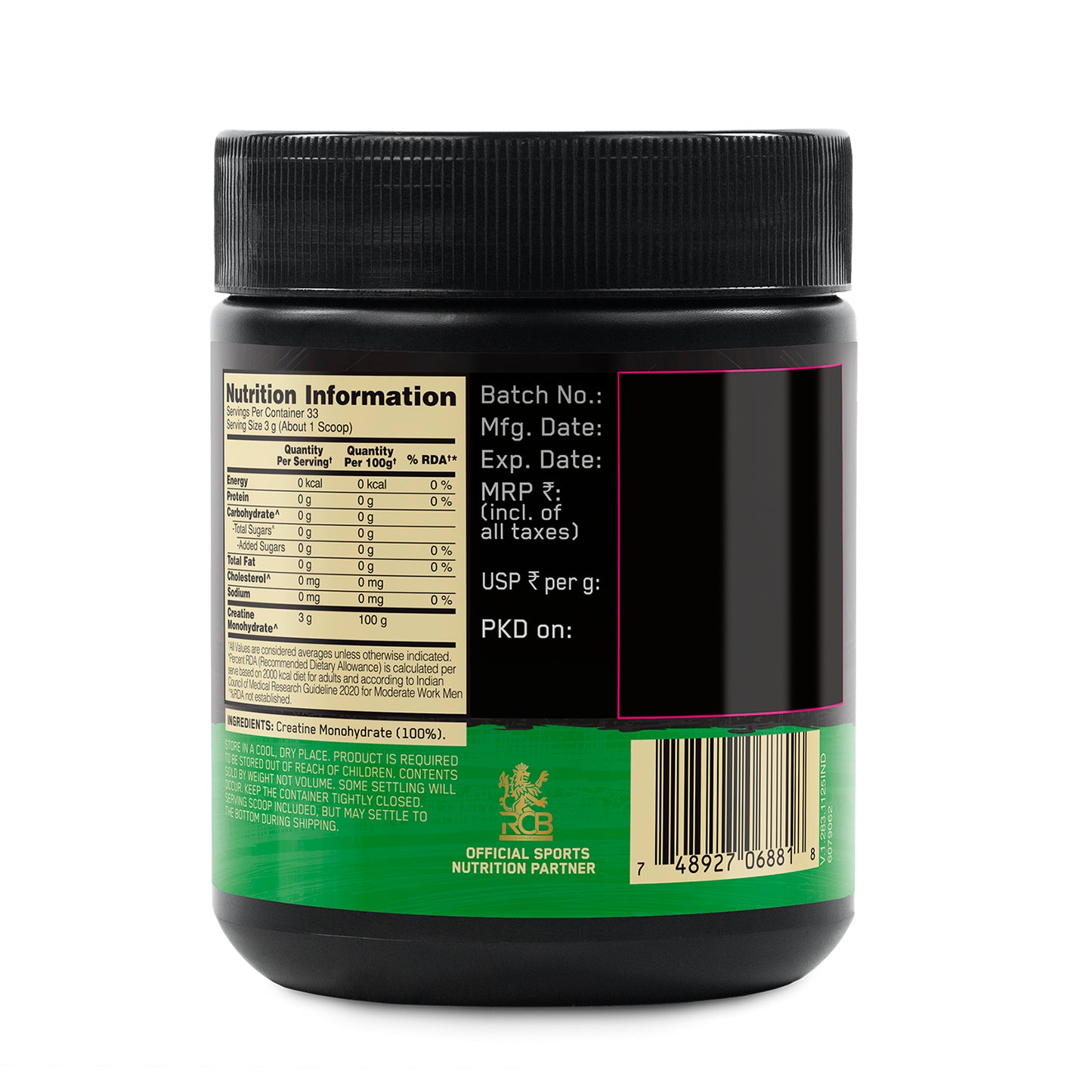 Gold Standard 100% Whey 2 Lbs Double Rich Chocolate + Creatine 100 g