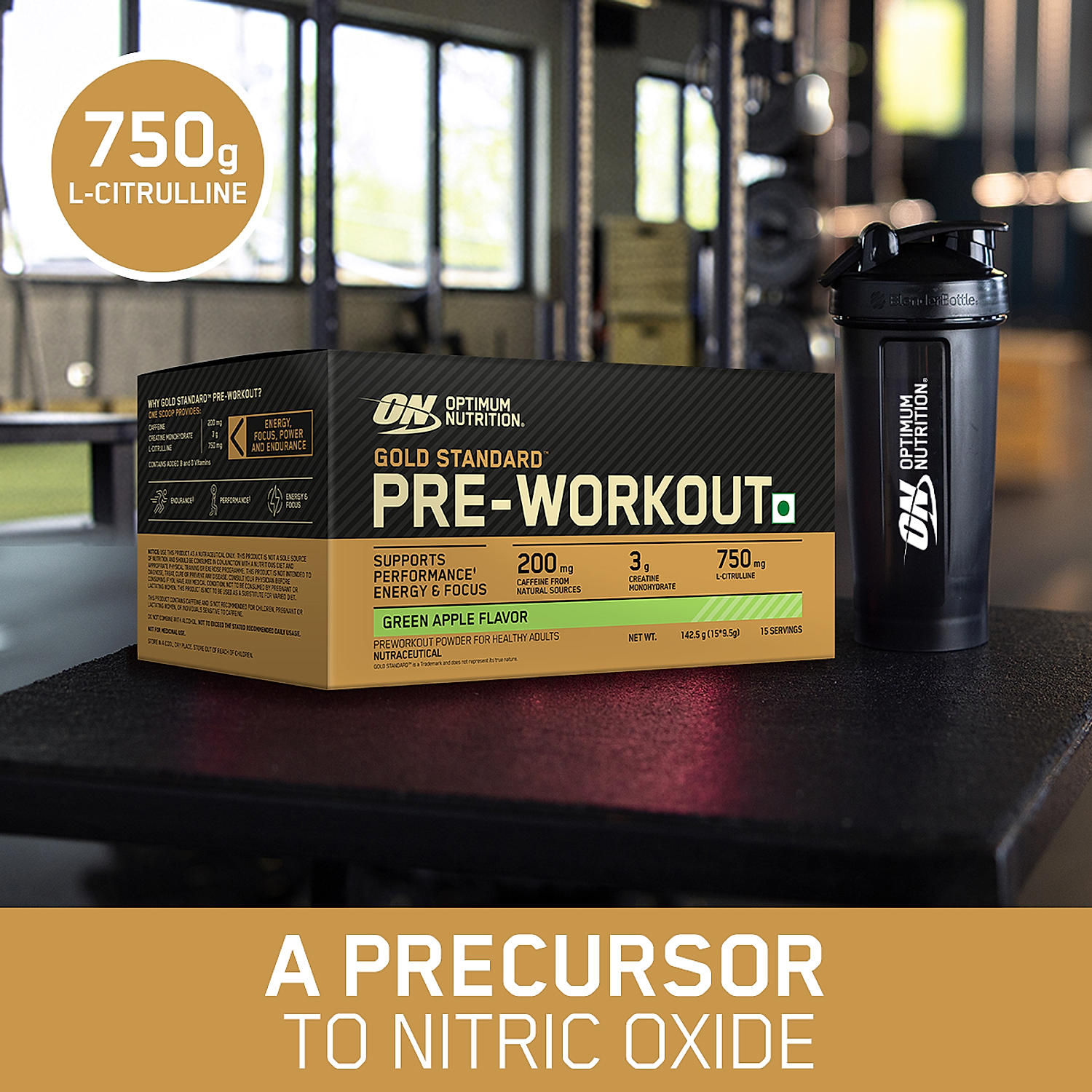 Gold Standard 100% Whey Protein Powder | Double Rich Chocolate | 5 lbs and Optimum Nutrition (ON) Gold Standard Pre-Workout- 142.5g/15 single serve packs (Green Apple Flavor), For Energy, Focus, Power, Endurance & Performance