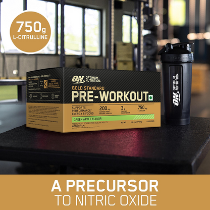 Gold Standard 100% Whey Protein Powder | Double Rich Chocolate | 5 lbs and Optimum Nutrition (ON) Gold Standard Pre-Workout- 142.5g/15 single serve packs (Green Apple Flavor), For Energy, Focus, Power, Endurance & Performance