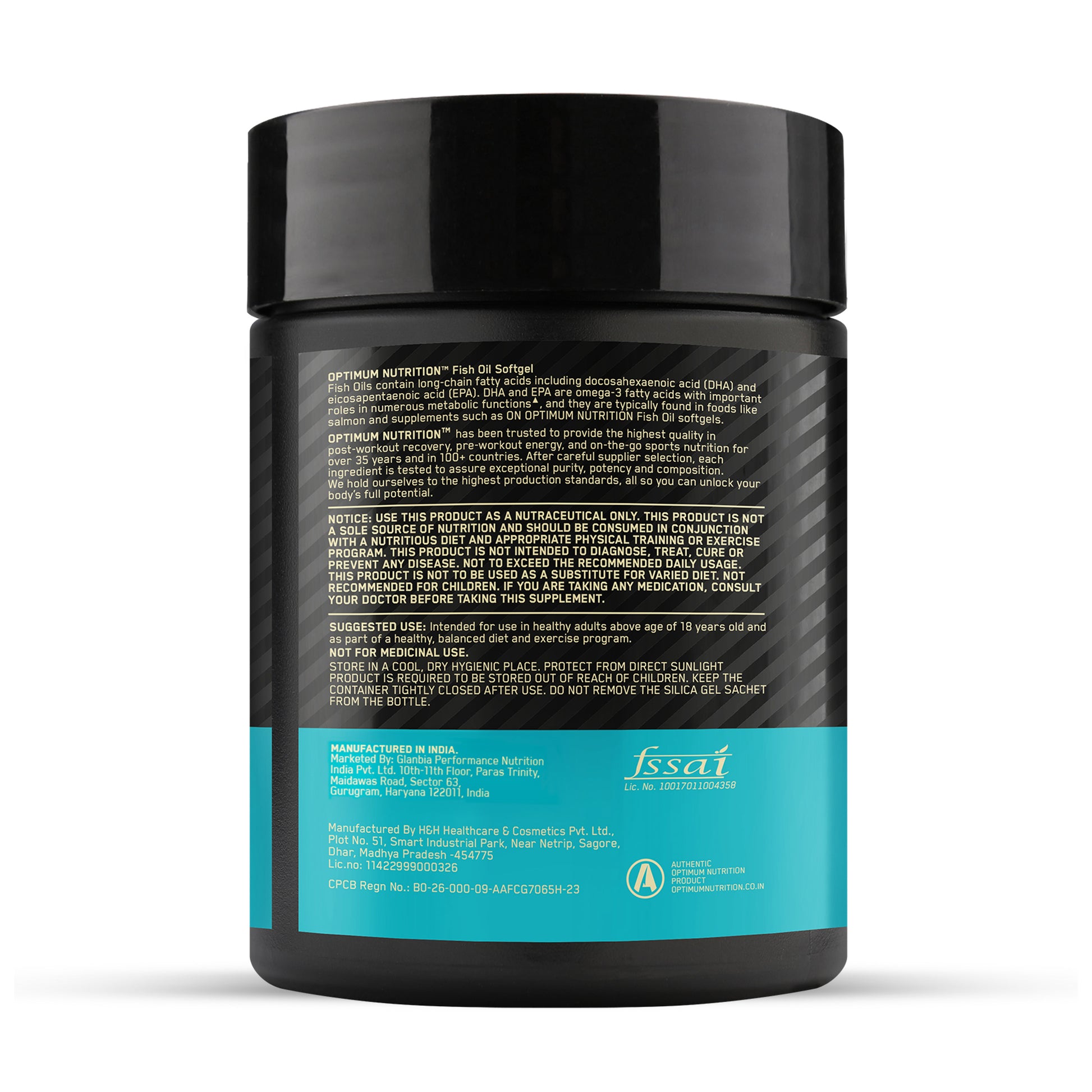 Creatine Orange 100g and Optimum Nutrition (ON) Fish Oil - 60 Capsules