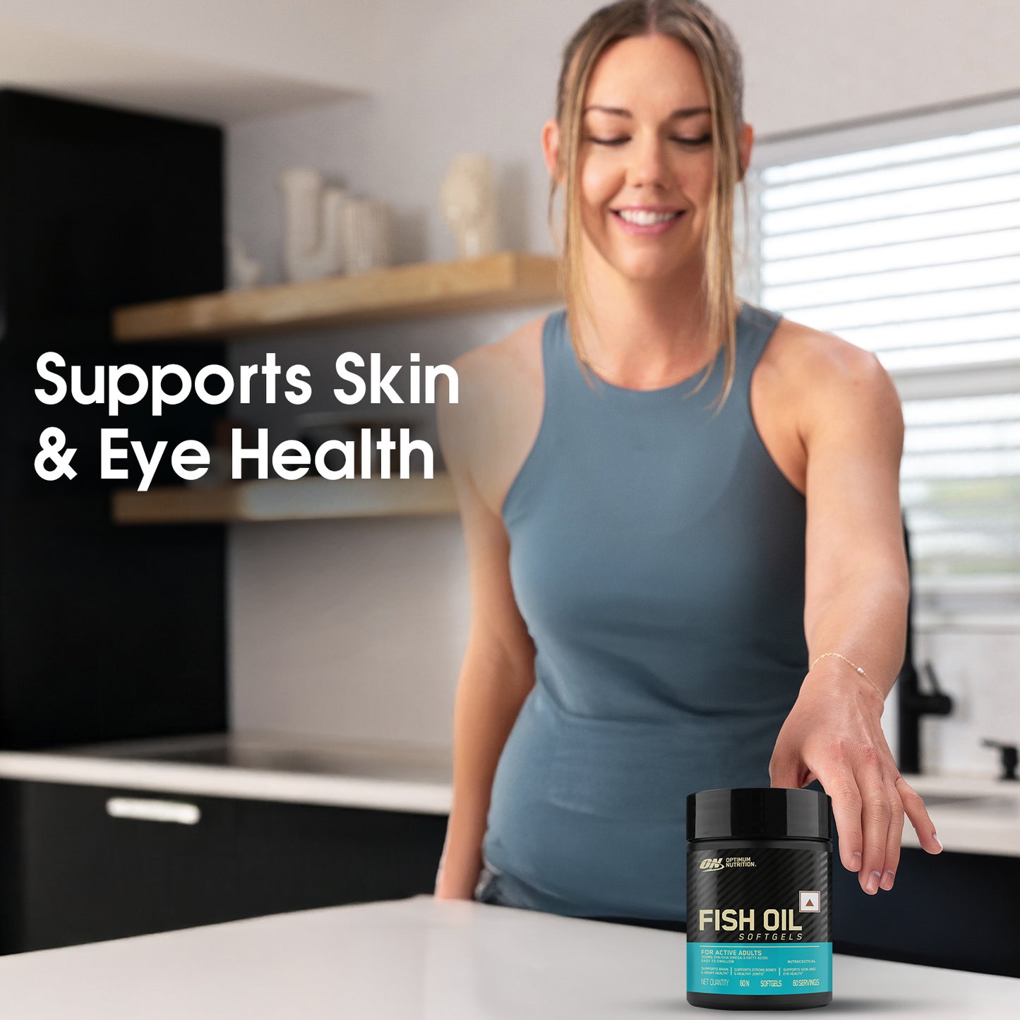 Creatine 100g and Optimum Nutrition (ON) Fish Oil - 60 Capsules