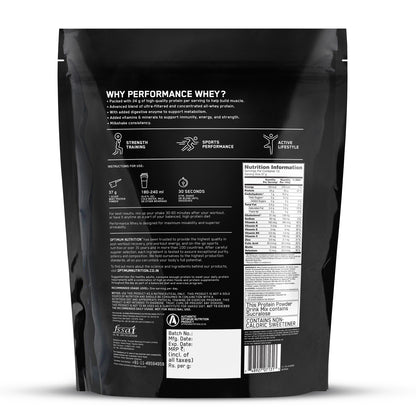 Optimum Nutrition (ON) Performance Whey Protein Powder– 0.5Kg (Chocolate Milkshake)