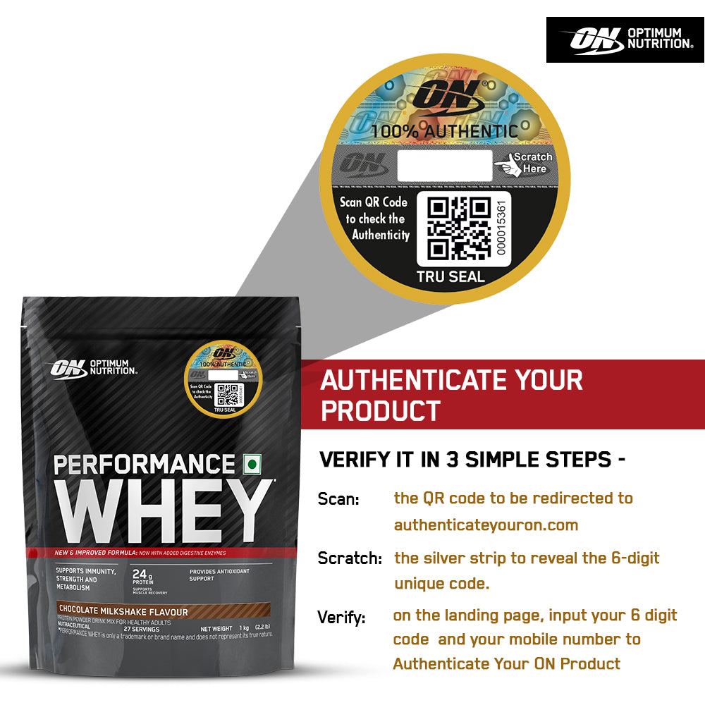 Performance Whey Protein Powder– 1Kg (Chocolate Milkshake) + Multivitamin for MEN- 60 Tablets