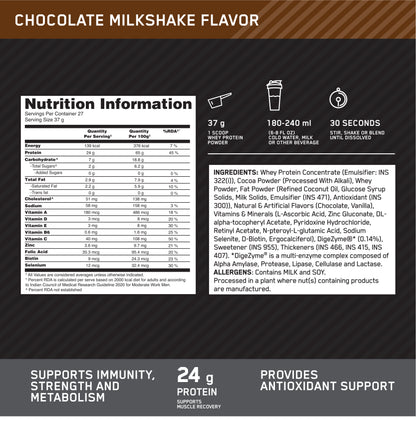 Performance Whey Protein Powder– 1Kg (Chocolate Milkshake) + Multivitamin for MEN- 60 Tablets