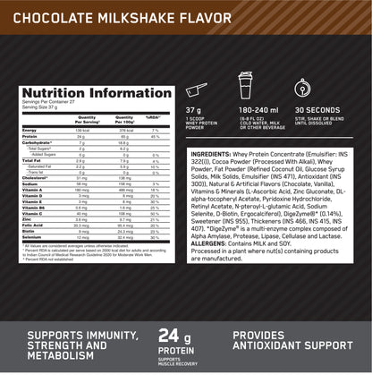 Performance Whey Protein Powder– 1Kg (Chocolate Milkshake) + Multivitamin for MEN- 60 Tablets