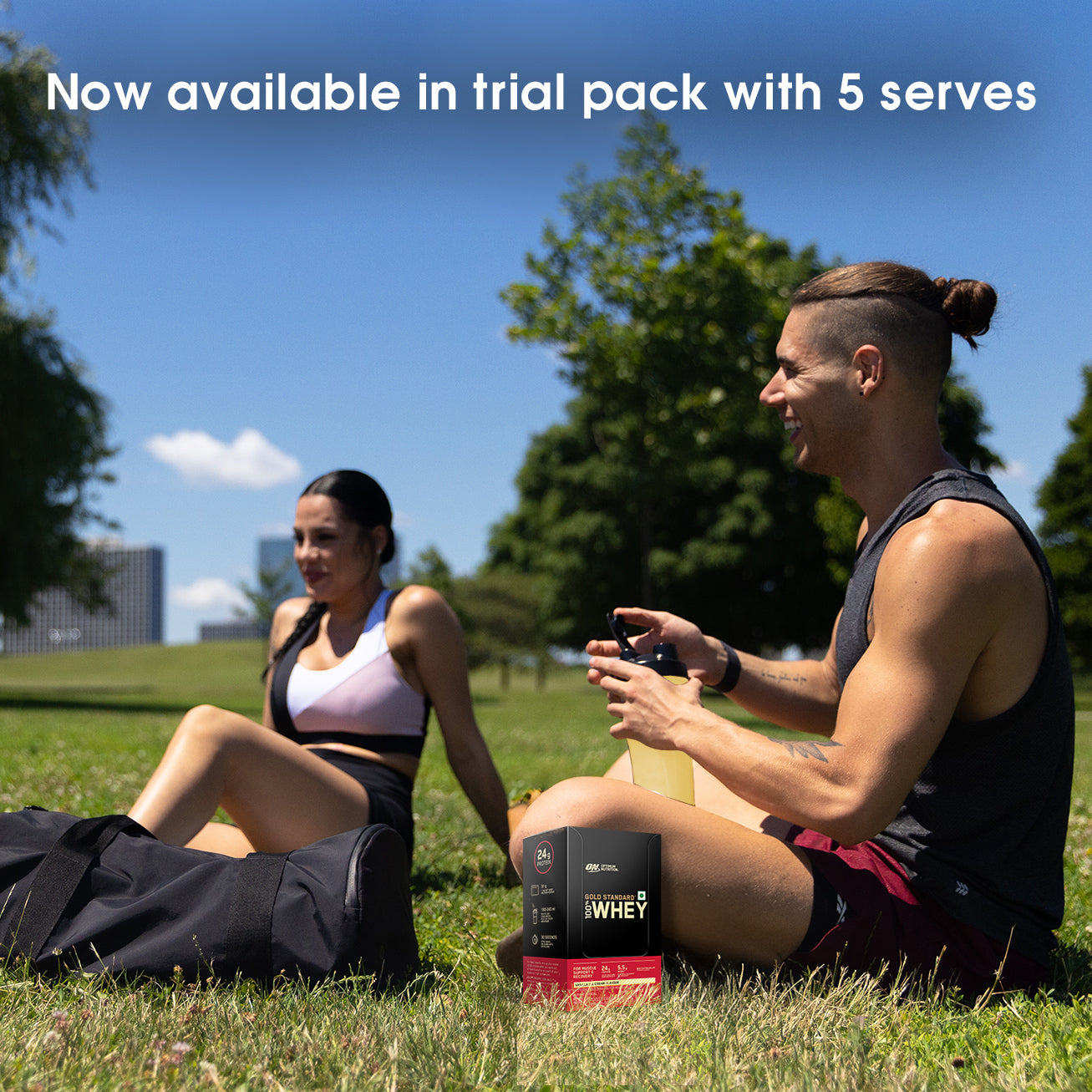 Optimum Nutrition Gold Standard 100% Whey - Vanilla Ice Cream - Pack of 5 single serve sachets