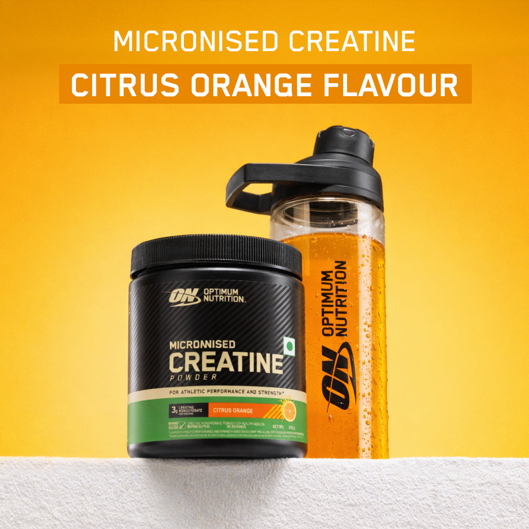 Optimum Nutrition (ON) Micronized Creatine Powder - 250g, Citrus Orange