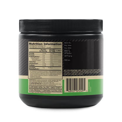Optimum Nutrition (ON) Micronized Creatine Powder - 250g, Citrus Orange