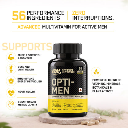 Optimum Nutrition (ON) Opti-Men - Advanced Multivitamins For Men , 60 tablets