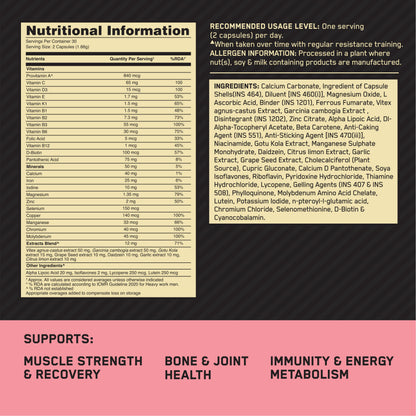 Optimum Nutrition (ON) Opti-Women - Multivitamin Plus For Women , 60 capsules