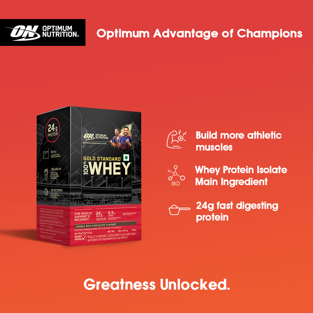 Gold Standard 100% Whey Protein Powder | Double Rich Chocolate | 152 g