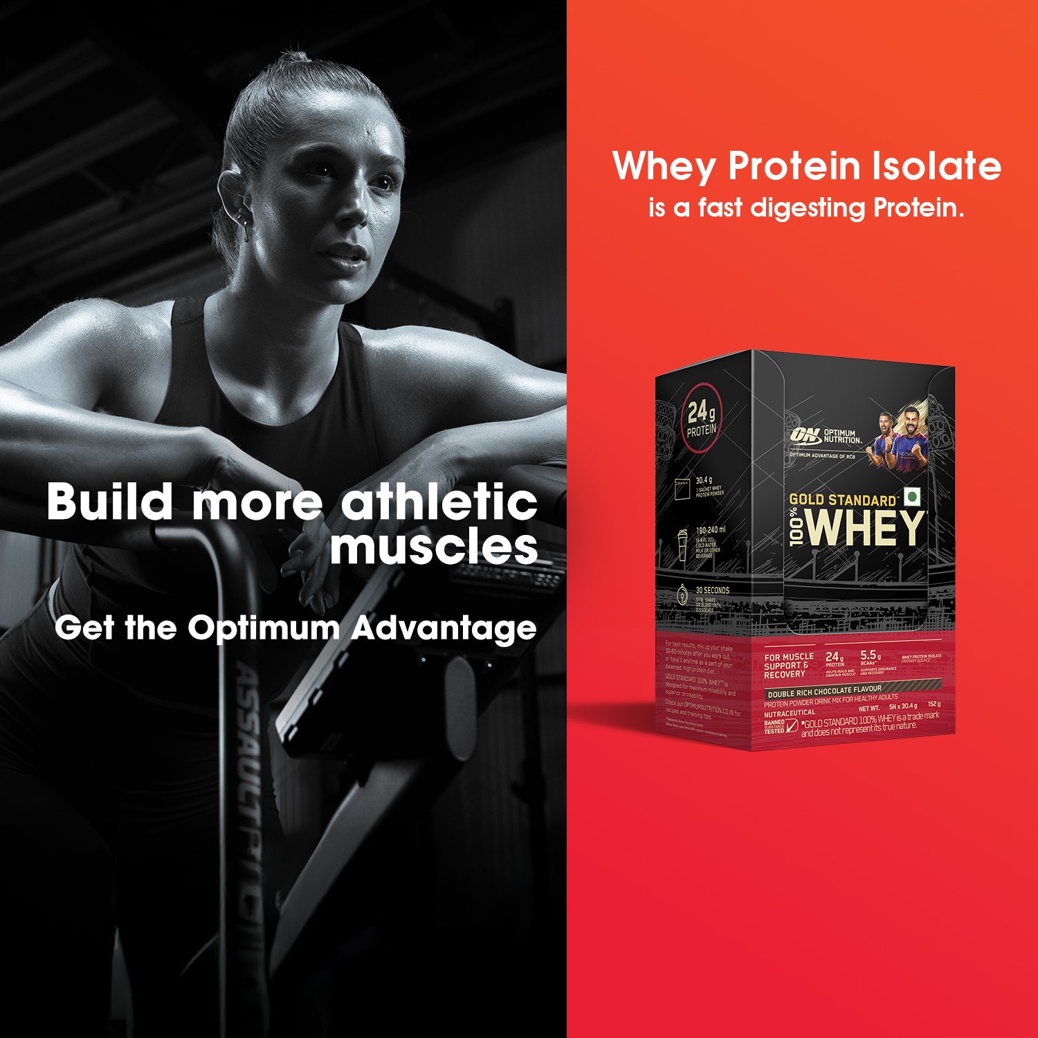 Gold Standard 100% Whey Protein Powder | Double Rich Chocolate | 152 g