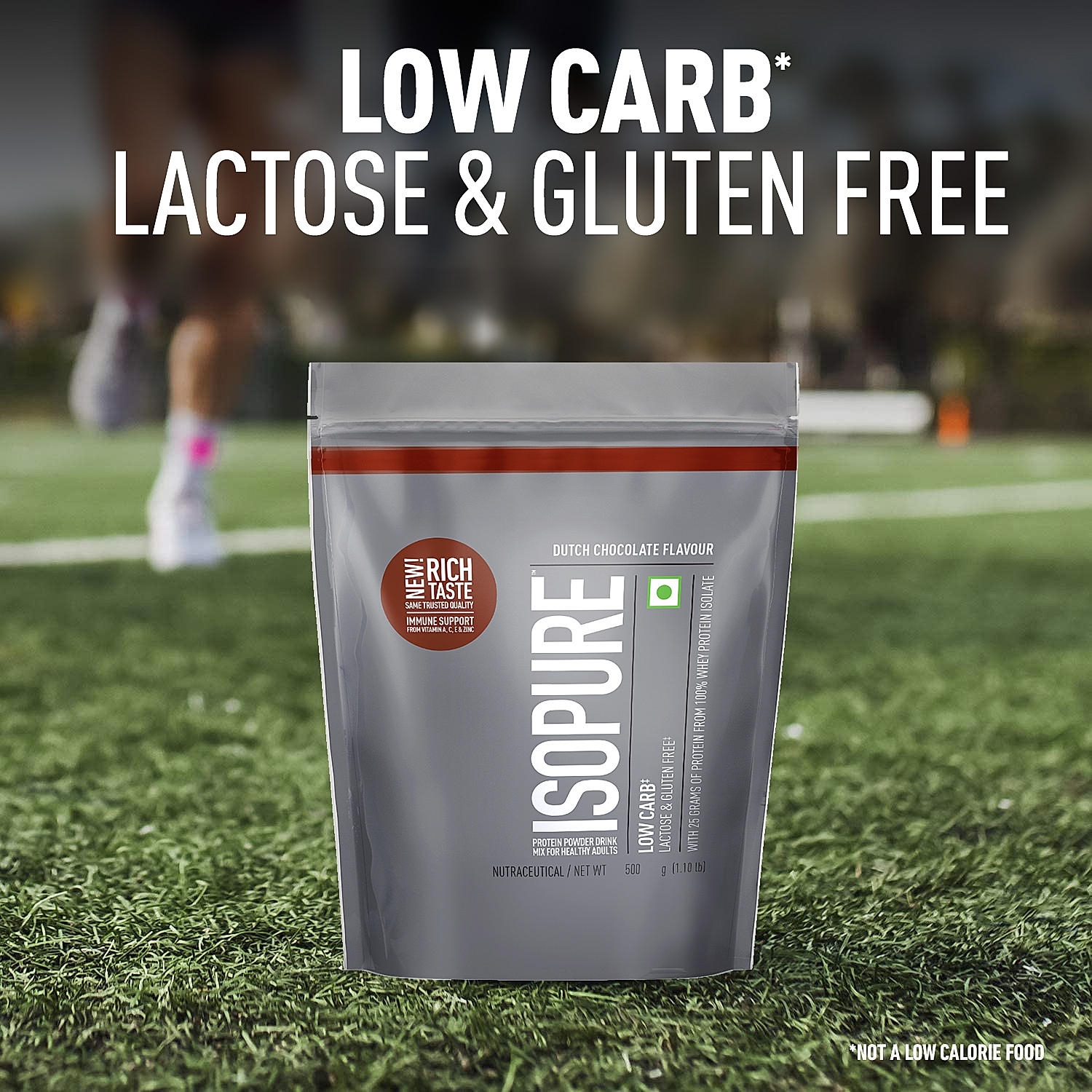 Isopure Dutch Chocolate - 500g / 1.1lb (Low Carb, Lactose-Free, Zero Added Sugar)