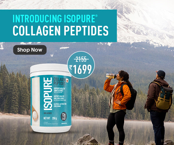 Isopure Collagen Peptides (12g/serve) with Type I,II & III Collagen (Unflavoured)- 250g