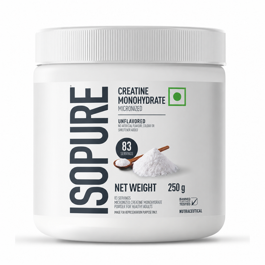 Isopure Creatine Monohydrate Micronized, 250g- 83 servings, Increase Lean Muscle Mass, Enhances Muscular Endurance