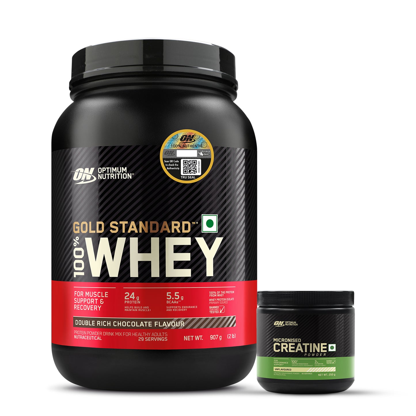 Gold Standard 100% Whey | 2 lbs | Double Rich Chocolate + Creatine 250 g