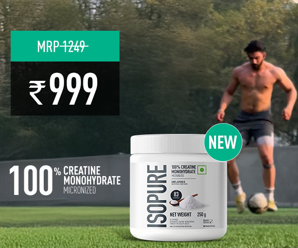 Isopure 100% Creatine Monohydrate Micronized, 250g- 83 servings, Increase Lean Muscle Mass, Enhances Muscular Endurance