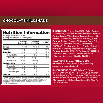 BSN Syntha 6 Protein Powder - 5 lbs, 2.27 kg (Chocolate Milkshake), Ultra Premium Protein Matrix (Whey Protein, Micellar Casein), for Muscle Recovery.