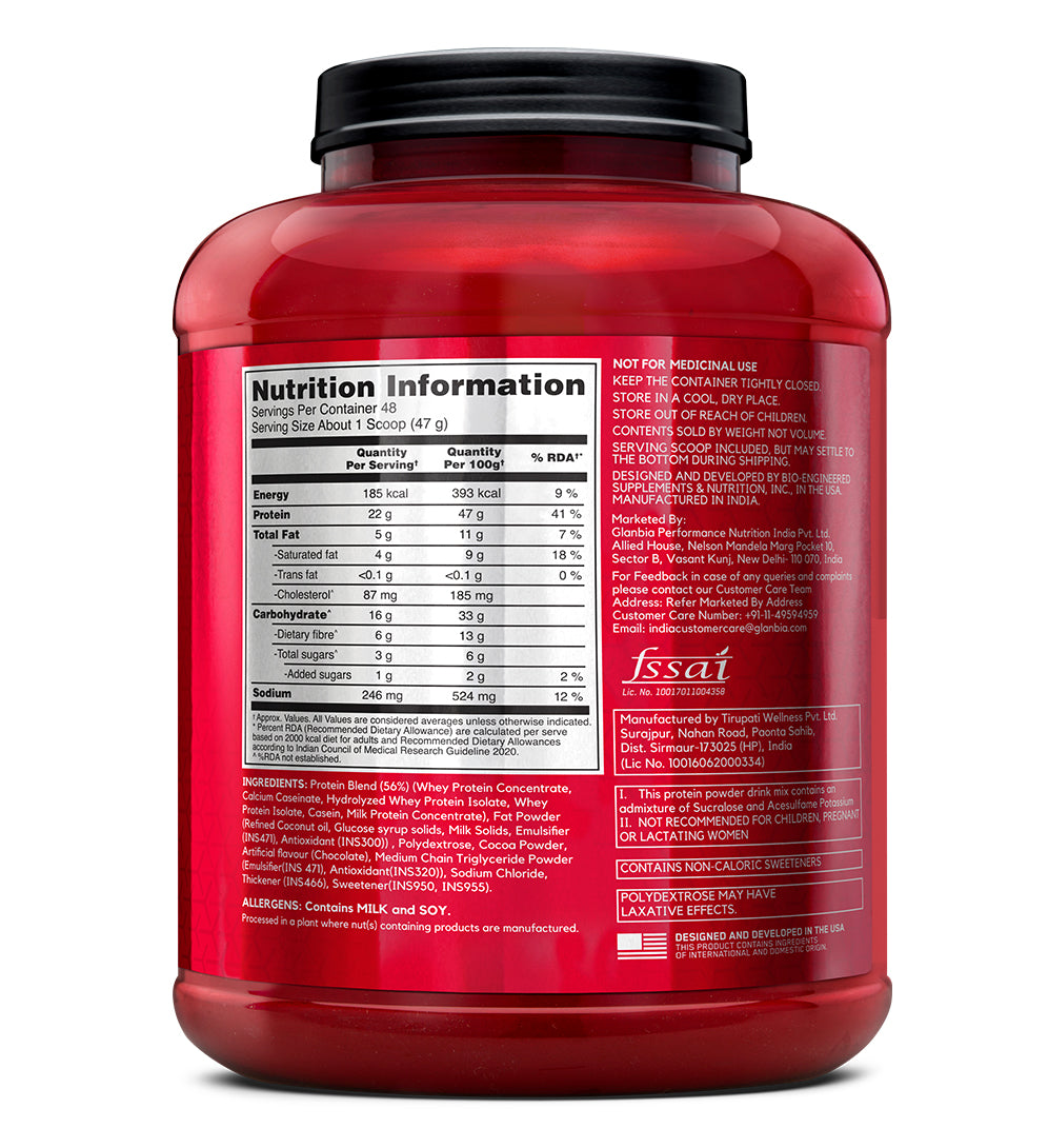 BSN Syntha 6 Protein Powder - 5 lbs, 2.27 kg (Chocolate Milkshake), Ultra Premium Protein Matrix (Whey Protein, Micellar Casein), for Muscle Recovery.