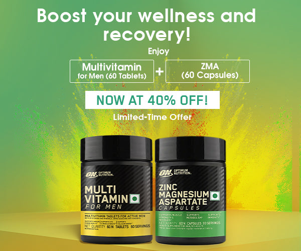 Multivitamin for MEN- 60 Tablets + Zinc Magnesium Aspartate (ZMA) - 60 Capsules