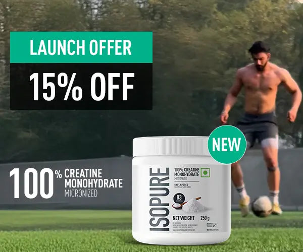 Isopure 100% Creatine Monohydrate Micronized, 250g- 83 servings, Increase Lean Muscle Mass, Enhances Muscular Endurance