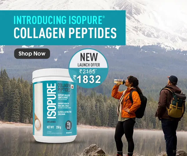 Isopure Collagen Peptides (12g/serve) with Type I,II & III Collagen (Unflavoured)- 250g